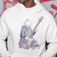 ギターを弾く猫 ネコ おもしろ かわいい ロック おしゃれ パーカー 面白い贈り物