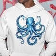 クール ブルー タコ 海 海 好き 触手 タコ好き パーカー 面白い贈り物
