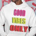 グッド・バイブス・オンリー 長袖tシャツ パーカー 面白い贈り物