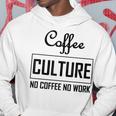 コーヒー文化 コーヒーなし 仕事なし パーカー 面白い贈り物