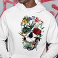 スカルフラワー チューリップ シュガースカルツリー フローラル スカルローズ パーカー 面白い贈り物