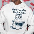 スローサンデーブッククラブ 本好きの猫 パーカー 面白い贈り物