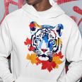 タイガー 動物 自然 動物園 抽象芸術 顔 虎 パーカー 面白い贈り物