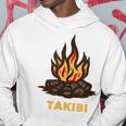 タキビ Takibi 焚き火 たきび キャンプ イラスト かわいい おもしろ キャンプグッズ パーカー 面白い贈り物