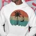 トロピカル ビーチ ヤシの木 ヴィンテージ レトロ 70年代 80年代 航海 パーカー 面白い贈り物