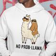 ナマケモノ乗り ラマ ノープルーラマ ラマ パーカー 面白い贈り物