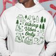 ハイキング バイブスオンリー 自然 落書き アート ミニマリスト 森林愛好家 パーカー 面白い贈り物