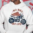 バイク 面白tシャツ No Bike No Life メンズ オートバイ モーターサイクル おもしろ ツーリング 服 パーカー 面白い贈り物
