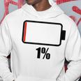 バッテリー1 1残り バッテリー切れtシャツバッテリー低 パーカー 面白い贈り物
