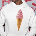 ピンク ソフトサーブ ストロベリー アイスクリーム コーン パーカー 面白い贈り物