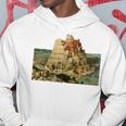 ピーテル・ブリューゲルによるバベルの塔 1563 長袖tシャツ パーカー 面白い贈り物