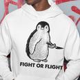 ファイト・オア・フライト・ファニー・ペンギン・パンク パーカー 面白い贈り物