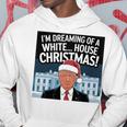 ホワイトハウスのクリスマス・トランプ・ファニー・ホリデーを夢見ている 長袖tシャツ パーカー 面白い贈り物