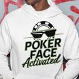ポーカーフェイス活性化テキサスホールデムポーカーカード愛好家。 パーカー 面白い贈り物