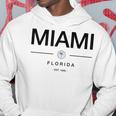 マイアミ フロリダ マイアミ旅行 ヴィンテージ マイアミ フロリダ ギフト パーカー 面白い贈り物
