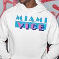 マイアミバイスのロゴ パーカー 面白い贈り物