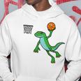 ヤモリ バスケットボール ホビー スポーツ 爬虫類 長袖tシャツ パーカー 面白い贈り物