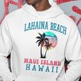 ラハイナ ビーチ マウイ ハワイ ビーチ ヤシの木 夏 ハワイアン パーカー 面白い贈り物