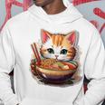 ラーメンを食べている子猫 パーカー 面白い贈り物
