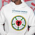 ルーテル教会 ミズーリ州会議 Lcms ローズシールロゴ パーカー 面白い贈り物