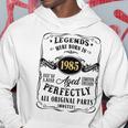 レジェンドは1985年に誕生した37歳の男性の誕生日 パーカー 面白い贈り物
