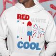 レッド ホワイト クールなアメリカ国旗 アイスキャンディー 面白い 7月4日 長袖tシャツ パーカー 面白い贈り物