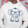 動物かわいいシンプルなサングラスをかけた小さな象の赤ちゃん パーカー 面白い贈り物