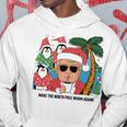 北極を再び暖かく 面白い トランプ ホットココアトロピック 長袖tシャツ パーカー 面白い贈り物