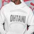 大谷翔平 ロサンゼルス ネーム&ナンバー 表裏 パーカー 面白い贈り物