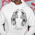 天使 背中には天使の羽 パーカー 面白い贈り物