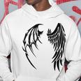 天使 悪魔 翼 神話 信仰 パーカー 面白い贈り物