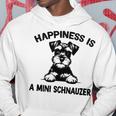 幸せはミニシュナウザー 長袖tシャツ パーカー 面白い贈り物