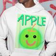 日本 りんご 青りんご かわいい 笑顔 パーカー 面白い贈り物