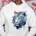 虎のアートワーク 動物園の動物 虎 パーカー 面白い贈り物