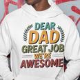 親愛なるお父さん素晴らしい仕事私たちは素晴らしい父の日ありがとう パーカー 面白い贈り物