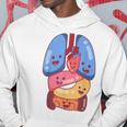 解剖学 生理学 心臓 肺 生命 器官 イラスト パーカー 面白い贈り物