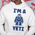 野獣のイエティ 忌まわしい雪だるまのユーモア 私はイエティが大好き I'm A Yeti パーカー 面白い贈り物