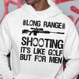 長距離射撃 It's Like Golf But For 背面 パーカー 面白い贈り物