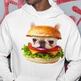 面白いtシャツ フレンチブルドッグ 犬 ハンバーガー メンズ グッズ かわいい おもしろ 面白い 服 ネタ 長袖tシャツ パーカー 面白い贈り物
