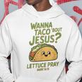 面白いクリスチャンタコス、Wanna Taco 'Bout Jesus パーカー 面白い贈り物