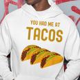 面白いタコス You Had Me At Tacos かわいい 愛らしいタコス フード パーカー 面白い贈り物