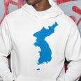 韓国統一旗、韓国統一地図 パーカー 面白い贈り物