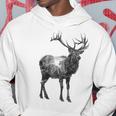 鹿 動物 プリント モチーフ 図面 イラスト ポートレート 鹿 パーカー 面白い贈り物