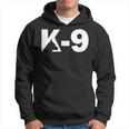 K9 ジャーマンシェパード ロゴデザイン K-9 退役軍人の日 パーカー