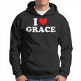 I Love Grace I Heart Grace ファーストネーム グレース ジョーク 面白い パーカー