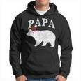 Papa Bear Xmas Buffalo Plaid Lights Matching Family Pajama パーカー