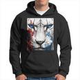 Tigre Ojos Azules Arte Animal Dibujo Motivo Anime Sudadera