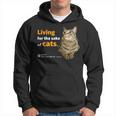 ねこのために生きてる 猫 かわいい キジトラ猫 Cat パーカー