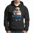 陽気なチャンキーラブラドールレトリバーtシャツ 太った犬愛好家向け パーカー