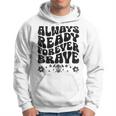 Always Ready Forever Brave 消防士 消防士 パーカー